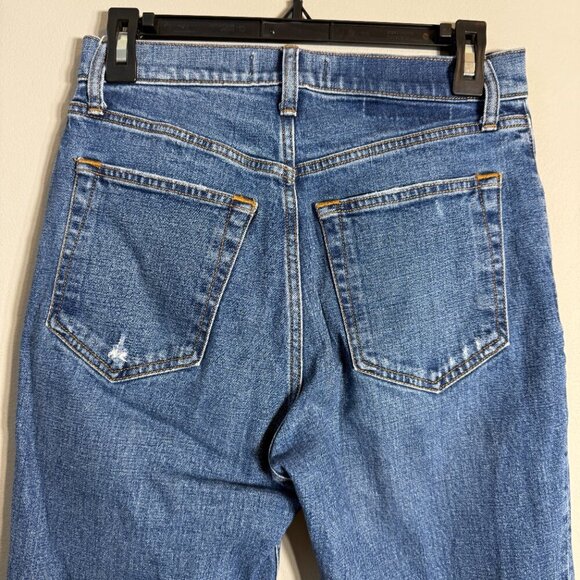 Abercrombie & Fitch Ankle Straight Ultra High Rise Denim Jean Women's 28 6S Blue - Picture 9 of 12